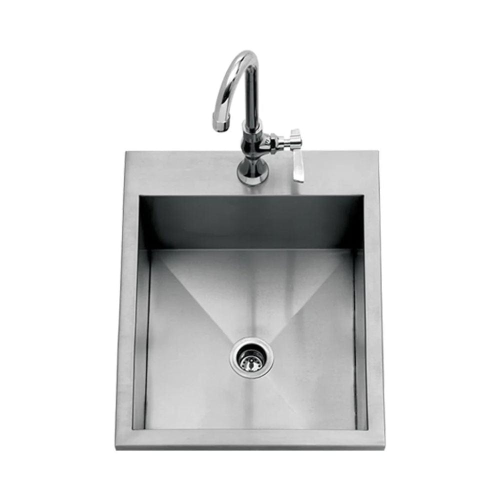 Expertly crafted with durable stainless steel, this top-mounted kitchen sink adds a touch of sophistication to any kitchen.