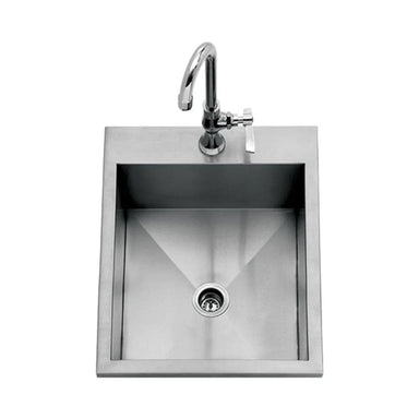 Expertly crafted with durable stainless steel, this top-mounted kitchen sink adds a touch of sophistication to any kitchen.