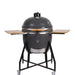 With 22" of ceramic grilling surface area, the Kamado BBQ Grill allows for versatile cooking options while ensuring even heat distribution.