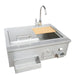 Simply drop in your 15x15 sink and 15x15 ice bin and let them drain to the 30" Farmhouse sink