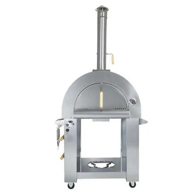 The Stainless Steel Dual Fuel Pizza oven by KoKoMo Outdoor Kitchen Products is the ultimate culinary companion for any outdoor cooking enthusiast.