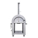 The Kokomo 32” Wood Fired Stainless Steel Pizza Oven is completely made from steel.