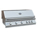 The brandnew Kokomo 40” Professional 5-Burner Built-in Gas Grill when closed