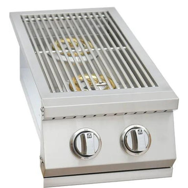 This is the awesome Kokomo Built In Double Side Burner Stainless Steel with Removable Cover.