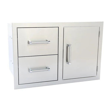 Kokomo Outdoor Kitchen Stainless Steel Two Drawer-One Door Combo