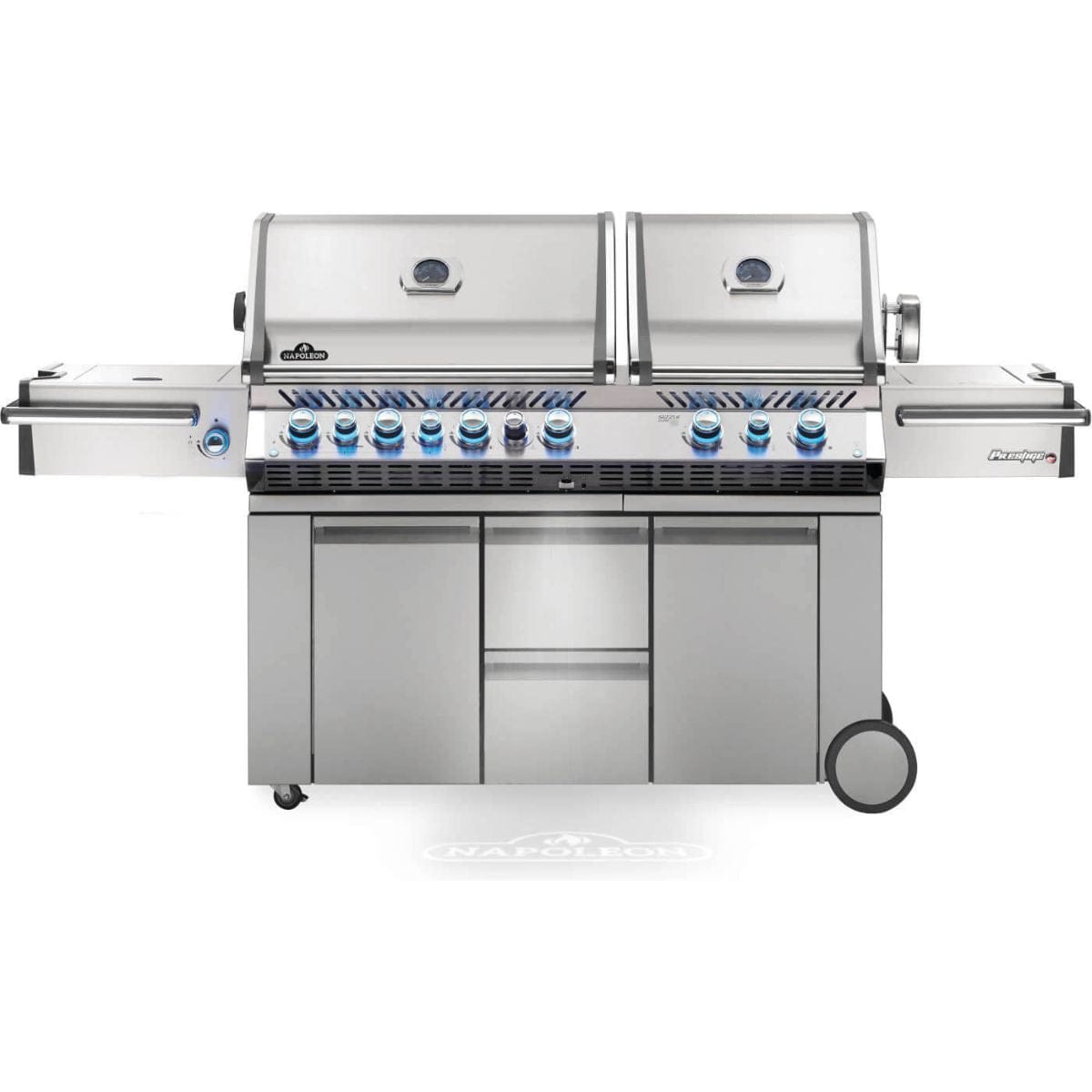 The Stainless Steel Prestige PRO825RSIB Gas Grill features 4 main burners