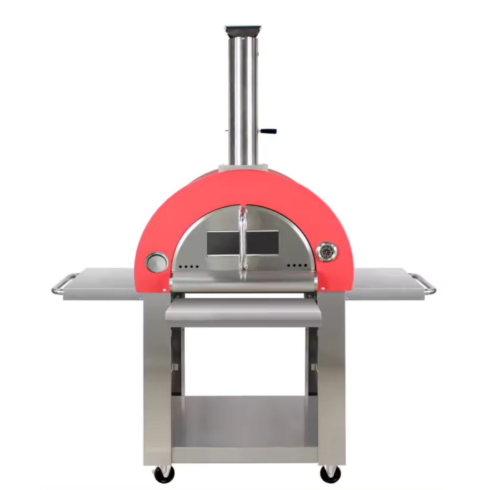 Savor the rich, smoky flavor of a wood-fired pizza with this outdoor portable pizza oven.