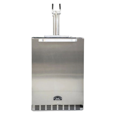 SoleGourmet Outdoor Kegerator 24“; Dual Tap Included